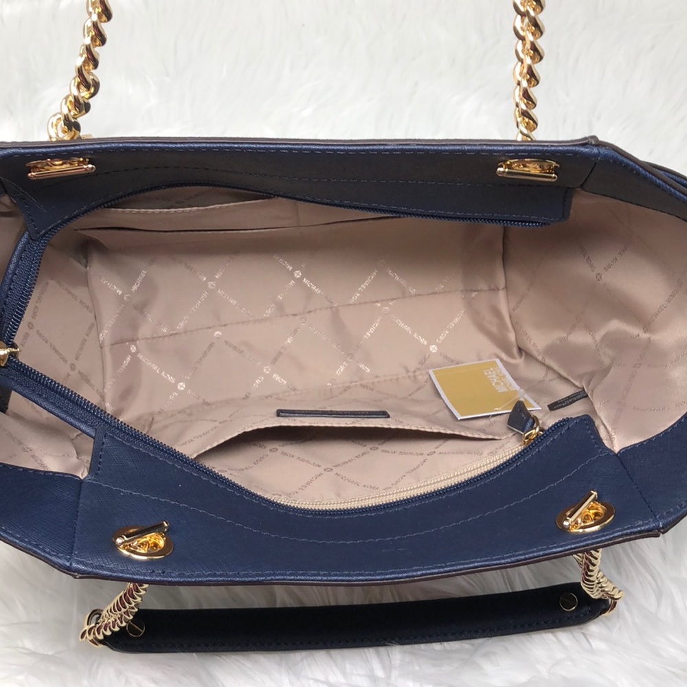 Nwt Michael Kors Jet Set travel large chain tote - Picture 3 of 6